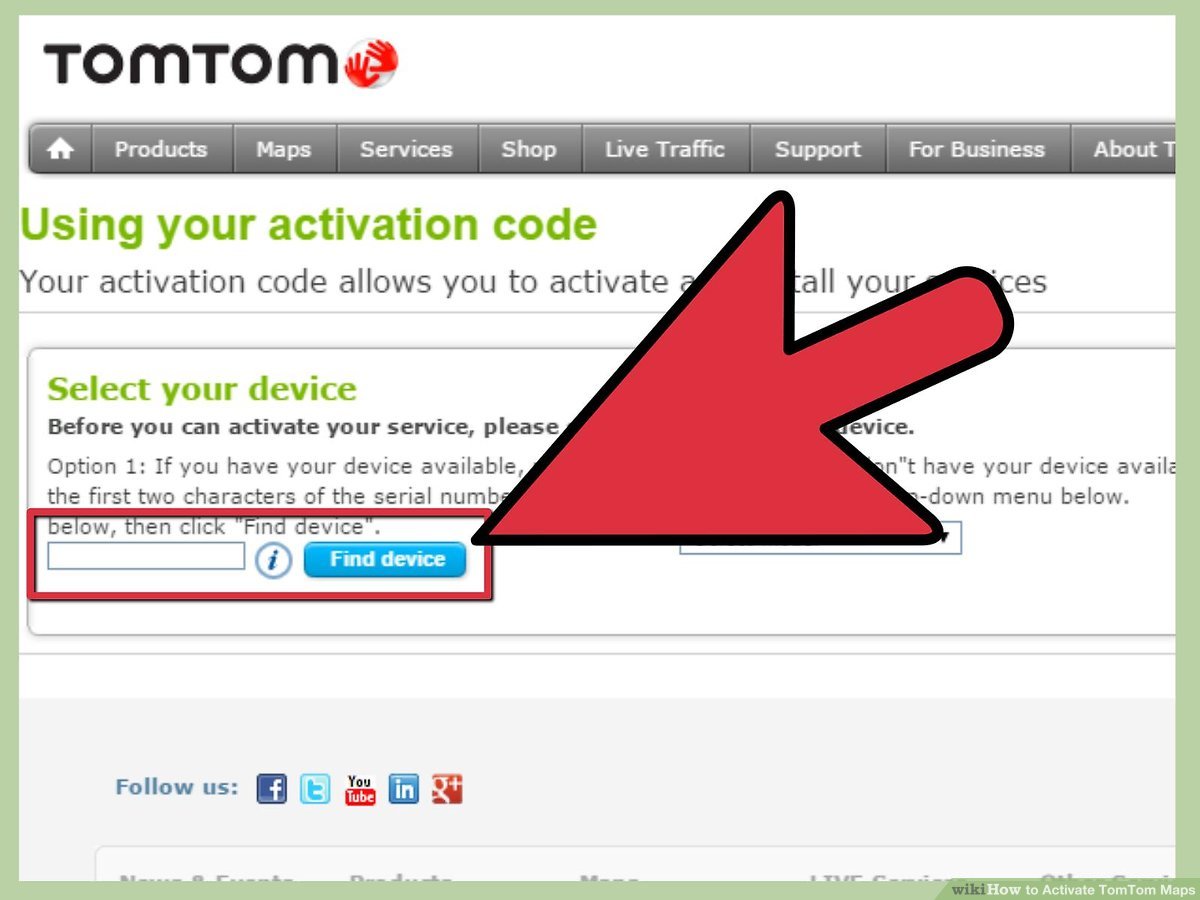 tomtom activation file